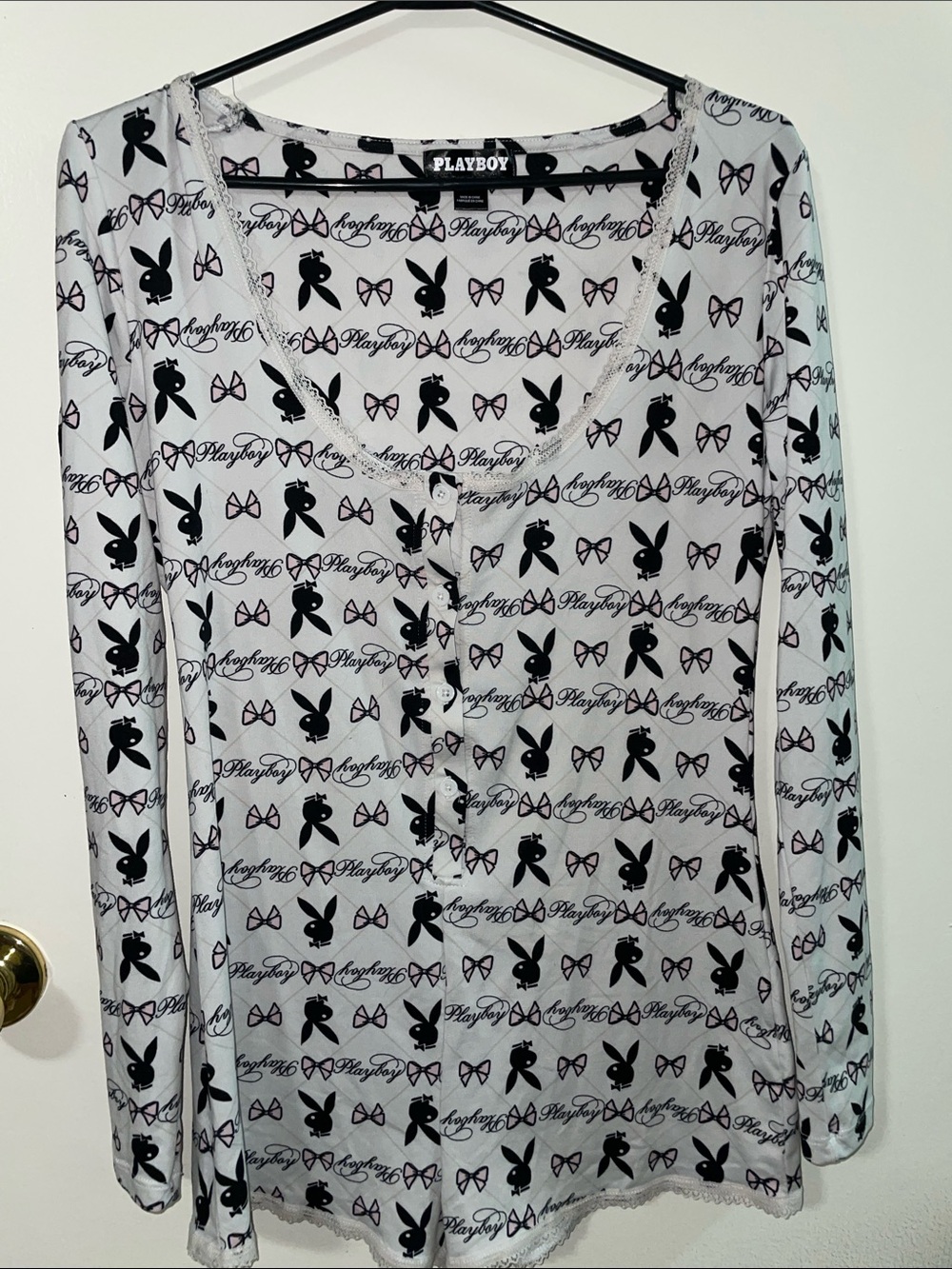 PLAYBOY slumber bunny/pj romper
